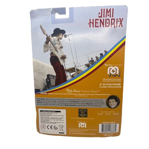 Mego Action Figure, 8” Jimi Hendrix, Miami Pop (Limited Edition Collector’s Item - Picture 2 of 9